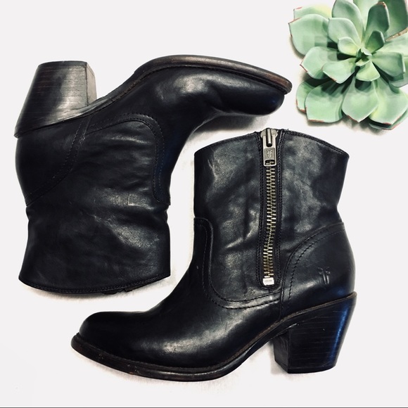 Frye Shoes - FRYE Leslie zip bootie